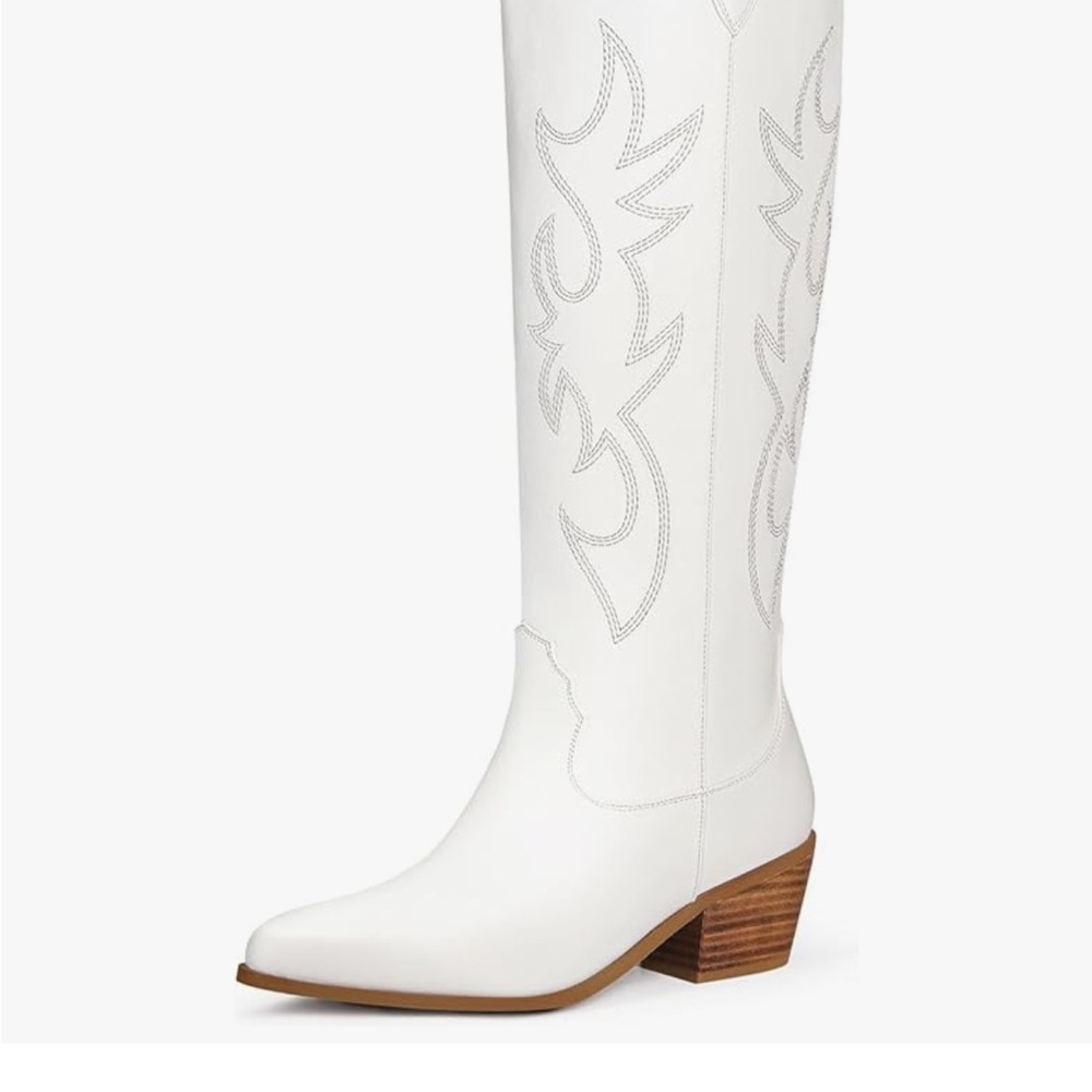 Women's White Western Boots